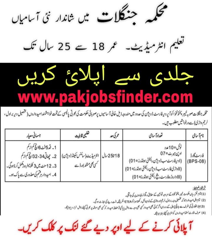 Forest department jobs image